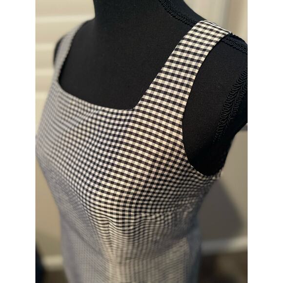 Shomi Silk Gingham Dress Size 6 Zipper Closure Size 6 - Picture 2 of 6